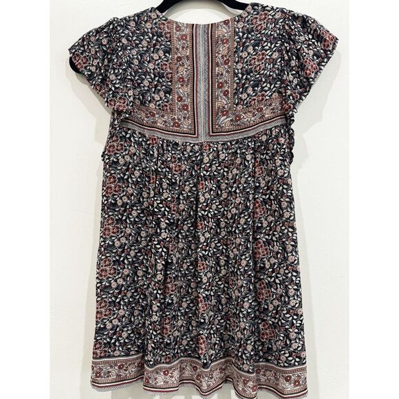 Ulla Johnson Top Silk Blue Floral Flutter Soleil Size 0 - Picture 3 of 5